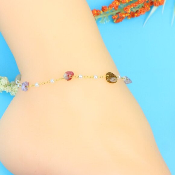 Elegant Handmade Anklet – Perfect for Women & Girls | Ideal Gift Option, DYC1784 - Picture 2 of 10